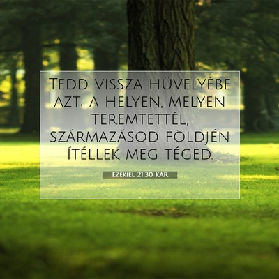 Ezékiel 21:30 Bibliai vers magyarázata