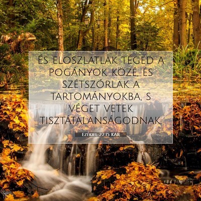 Ezékiel 22:15 Bibliai vers magyarázata