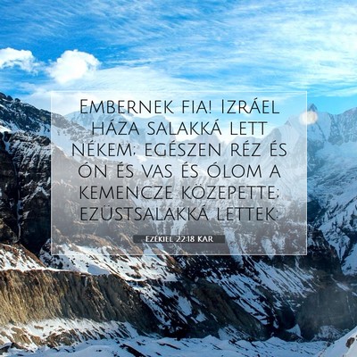 Ezékiel 22:18 Bibliai vers magyarázata