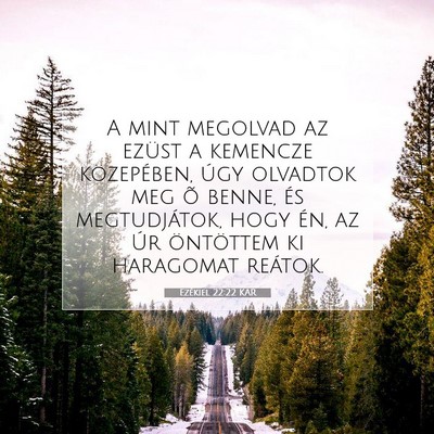 Ezékiel 22:22 Bibliai vers magyarázata