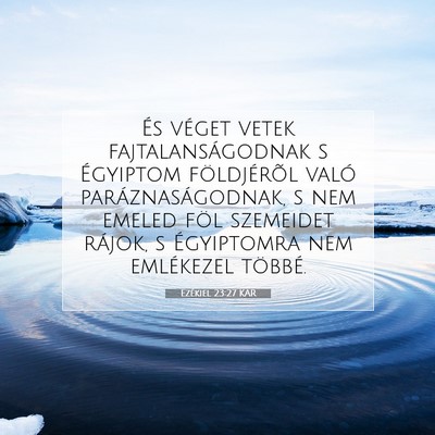 Ezékiel 23:27 Bibliai vers magyarázata