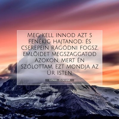 Ezékiel 23:34 Bibliai vers magyarázata