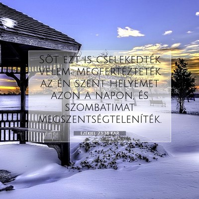 Ezékiel 23:38 Bibliai vers magyarázata