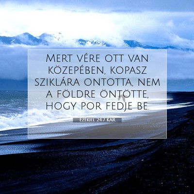 Ezékiel 24:7 Bibliai vers magyarázata