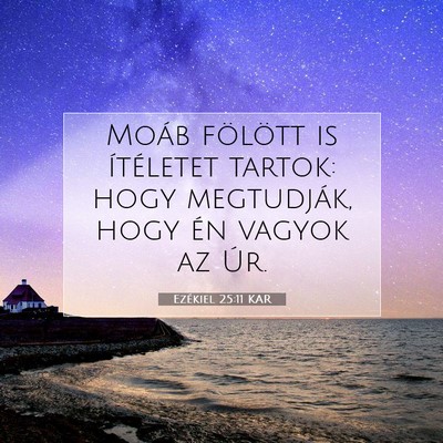 Ezékiel 25:11 Bibliai vers magyarázata