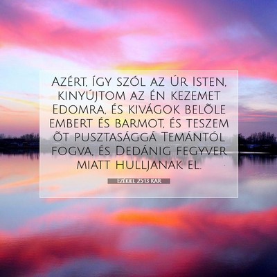 Ezékiel 25:13 Bibliai vers magyarázata