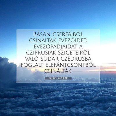 Ezékiel 27:6 Bibliai vers magyarázata