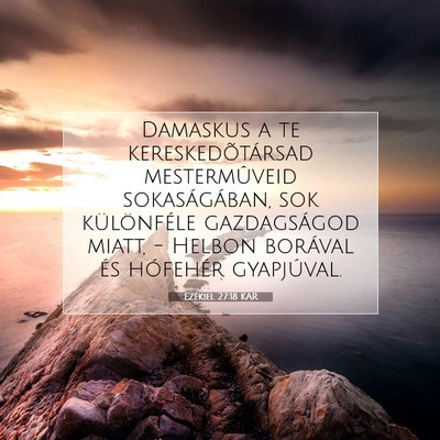 Ezékiel 27:18 Bibliai vers magyarázata