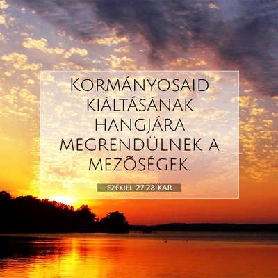 Ezékiel 27:28 Bibliai vers magyarázata