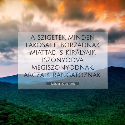 Ezékiel 27:35 Bibliai vers magyarázata