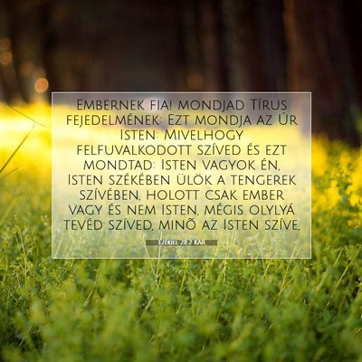 Ezékiel 28:2 Bibliai vers magyarázata