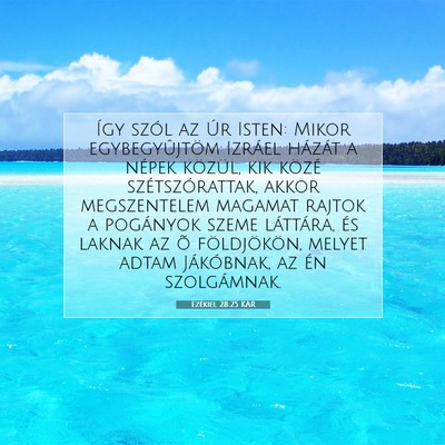 Ezékiel 28:25 Bibliai vers magyarázata