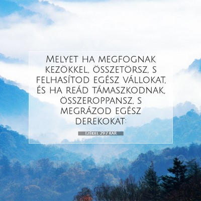Ezékiel 29:7 Bibliai vers magyarázata