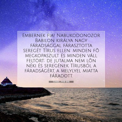 Ezékiel 29:18 Bibliai vers magyarázata