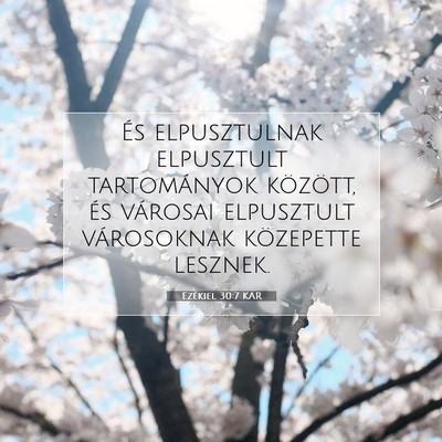 Ezékiel 30:7 Bibliai vers magyarázata