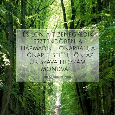 Ezékiel 31:1 KAR Bibliai verskép