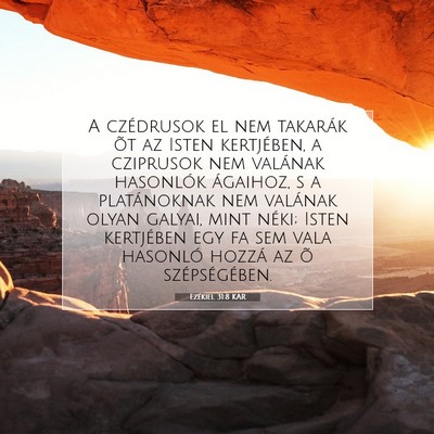 Ezékiel 31:8 Bibliai vers magyarázata