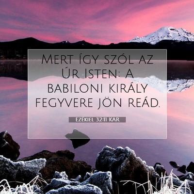 Ezékiel 32:11 Bibliai vers magyarázata