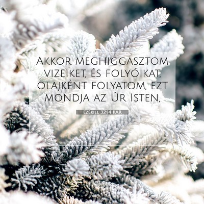 Ezékiel 32:14 Bibliai vers magyarázata