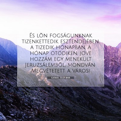 Ezékiel 33:21 KAR Bibliai verskép