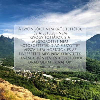 Ezékiel 34:4 Bibliai vers magyarázata