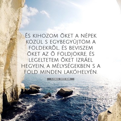 Ezékiel 34:13 Bibliai vers magyarázata