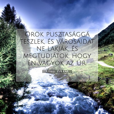Ezékiel 35:9 Bibliai vers magyarázata