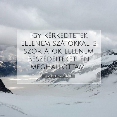Ezékiel 35:13 Bibliai vers magyarázata