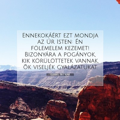 Ezékiel 36:7 Bibliai vers magyarázata