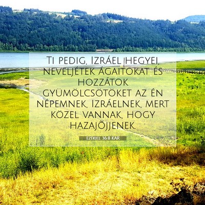 Ezékiel 36:8 KAR Bibliai verskép