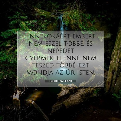 Ezékiel 36:14 Bibliai vers magyarázata