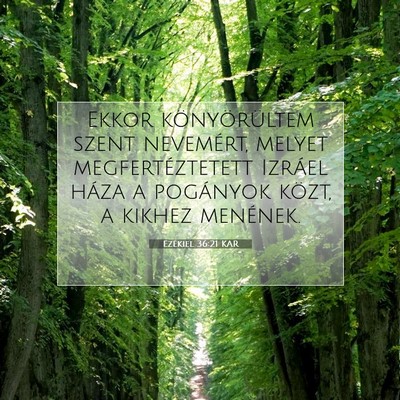 Ezékiel 36:21 Bibliai vers magyarázata