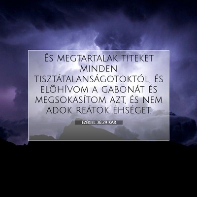 Ezékiel 36:29 Bibliai vers magyarázata