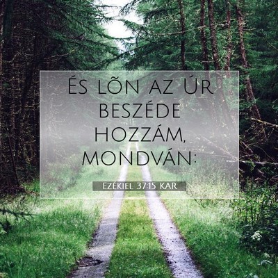 Ezékiel 37:15 Bibliai vers magyarázata