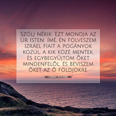 Ezékiel 37:21 KAR Bibliai verskép