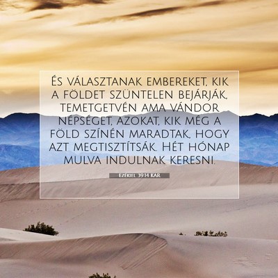 Ezékiel 39:14 Bibliai vers magyarázata