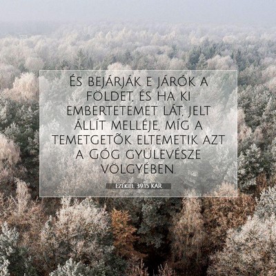 Ezékiel 39:15 Bibliai vers magyarázata