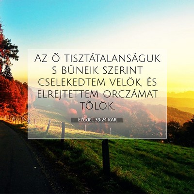 Ezékiel 39:24 Bibliai vers magyarázata