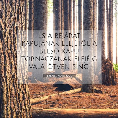 Ezékiel 40:15 Bibliai vers magyarázata