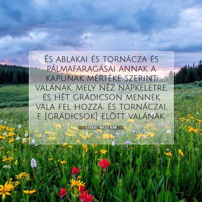 Ezékiel 40:22 Bibliai vers magyarázata