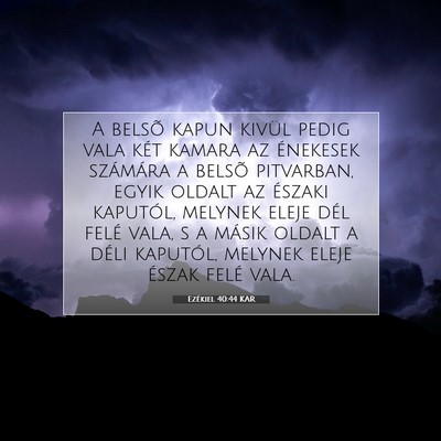 Ezékiel 40:44 Bibliai vers magyarázata