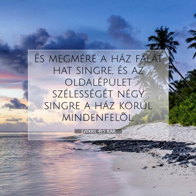 Ezékiel 41:5 Bibliai vers magyarázata