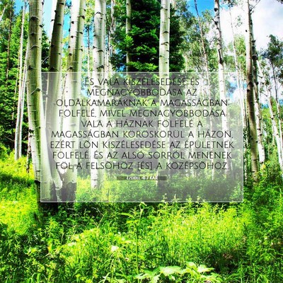 Ezékiel 41:7 Bibliai vers magyarázata