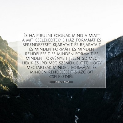 Ezékiel 43:11 Bibliai vers magyarázata