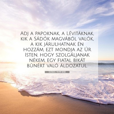 Ezékiel 43:19 Bibliai vers magyarázata