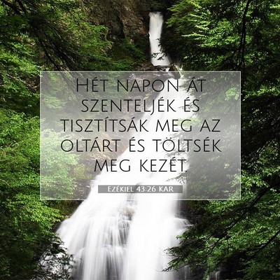 Ezékiel 43:26 Bibliai vers magyarázata