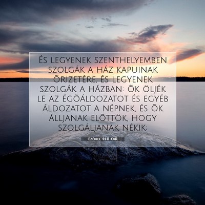 Ezékiel 44:11 Bibliai vers magyarázata
