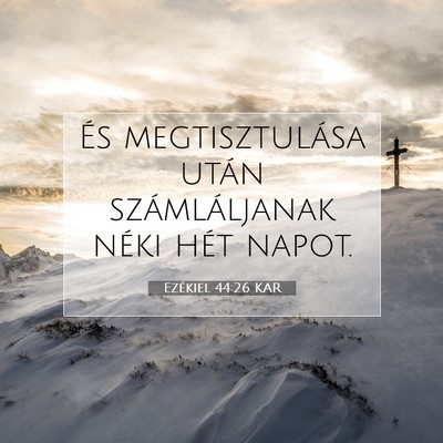 Ezékiel 44:26 Bibliai vers magyarázata