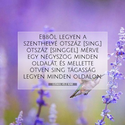 Ezékiel 45:2 KAR Bibliai verskép