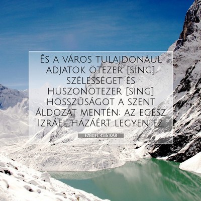 Ezékiel 45:6 Bibliai vers magyarázata